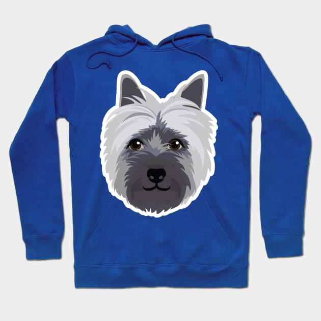 'Dougie' the Cairn Terrier Hoodie by giddyaunt